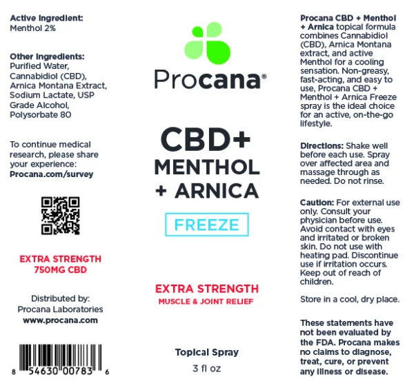 CBD-Arnica-XS-Spray-Label