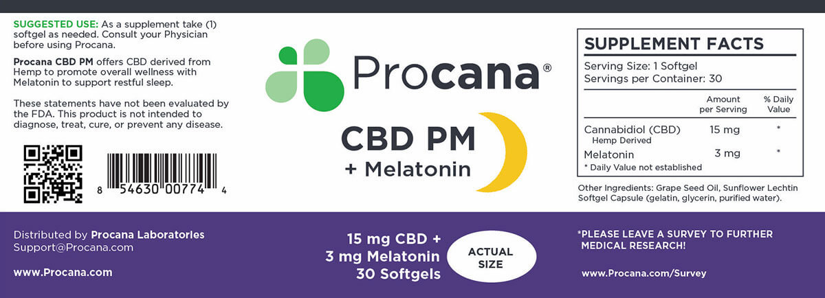 Procana CBD PM Softgels