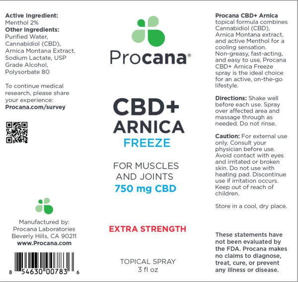 Procana CBD+Arnica Spray Extra Strength
