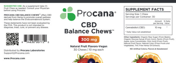 Procana CBD Gummies – 10 mg