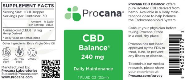 Procana CBD Balance® Tincture 240 mg