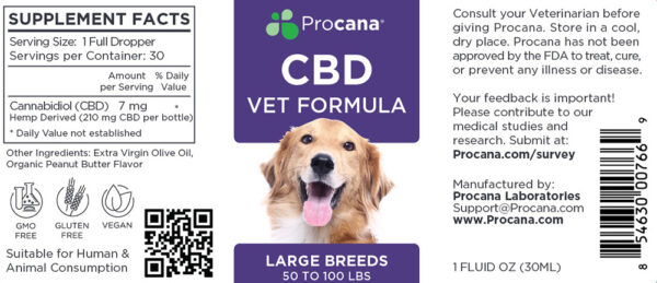 Procana CBD For Dogs (Large Breed)