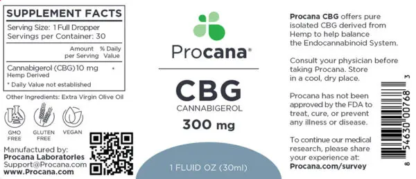 CBG Oil (Regular Strength) Tincture