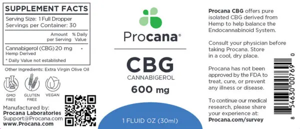CBG Oil (Extra Strength) Tincture