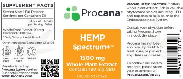 Procana Hemp Spectrum™ Tincture