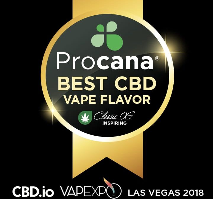 Procana Wins BEST CBD VAPE FLAVOR at VapExpo and CBD.io Vegas!