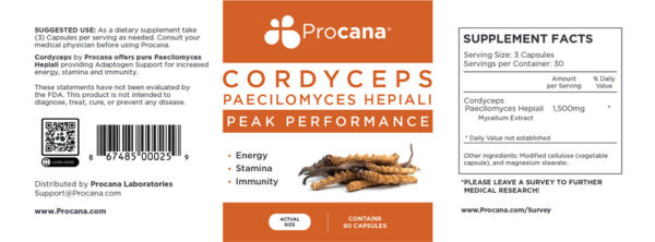 Cordyceps Label