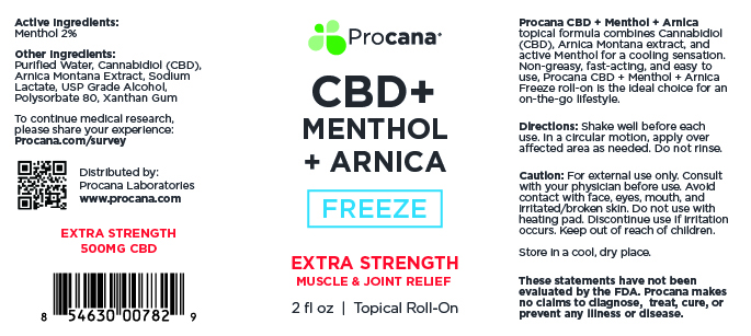 CBD-Arnica-Rollon-Label